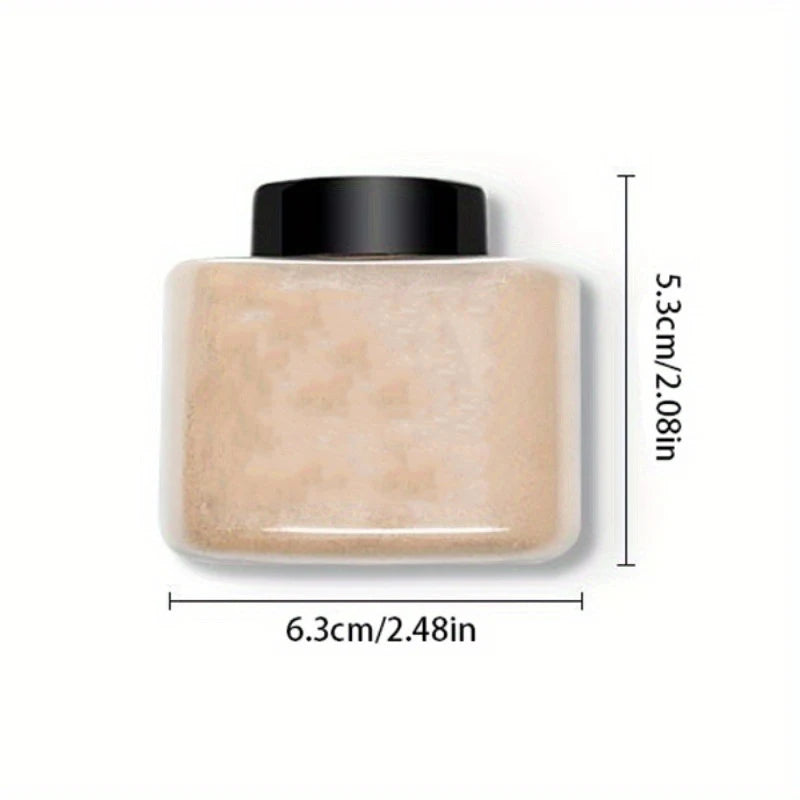 Matte White Face Pressed Powder 24 Hours Oil Control Clear Natural Powder Foundation Full Coverage Waterproof Makeup