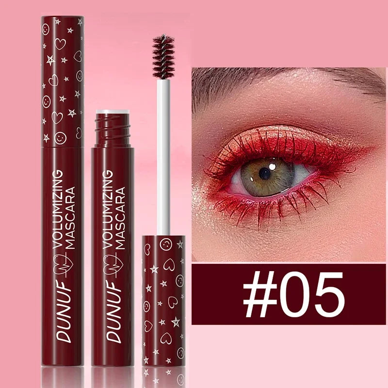 Colorful Curling Mascara Stage Makeup Waterproof Green Mascara Cream Blue Purple Curling Lengthen Quick Dry Eyelashes Extension