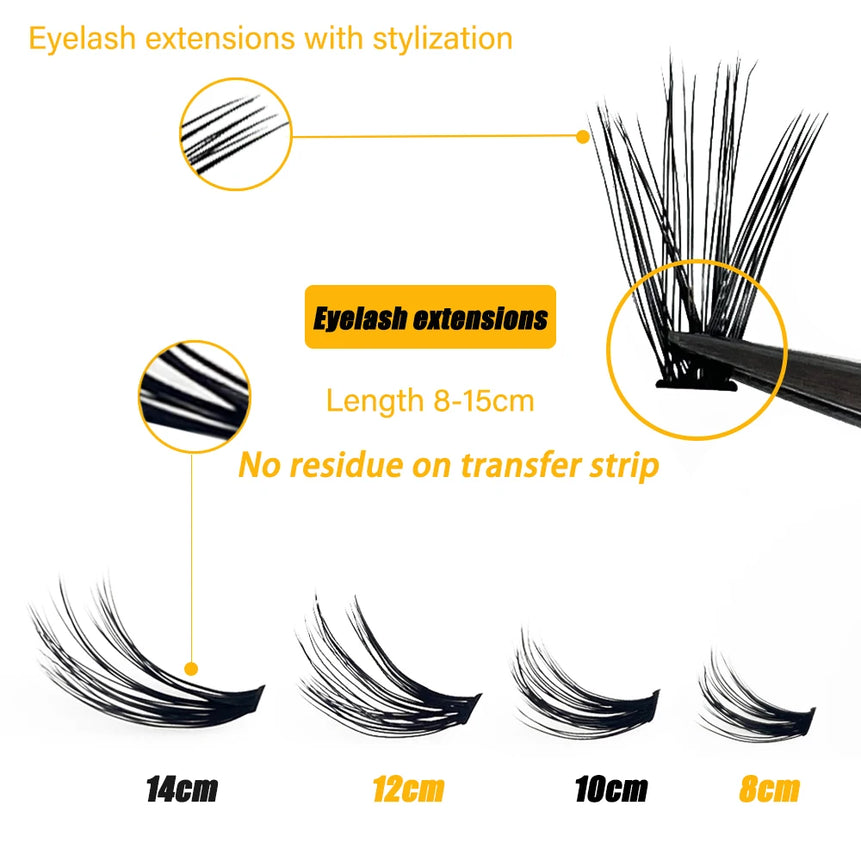 1box big capacity 60 bundles 20D eyelash extensions 0.07mm  C curl mink eyelashes Individual lashes natural style Free Shipping