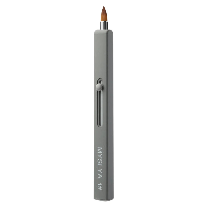 NEW Creative Retractable Lip Brush with Lid Mini Portable Lipstick Eyeshadow Applicator Brushes Women Beauty Makep Tools