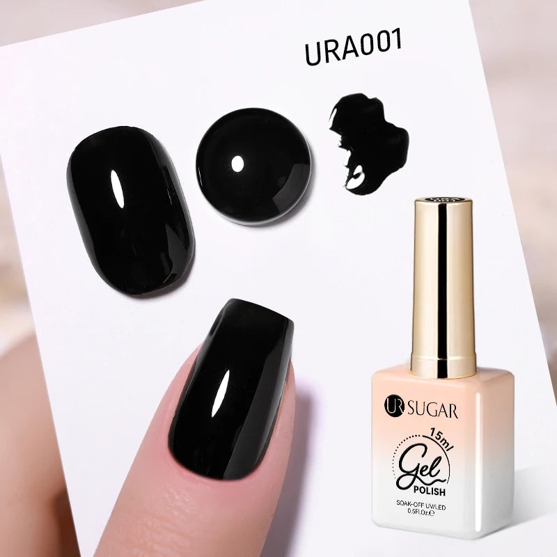 UR SUGAR 15ml No Wipe Top Base Gel Nail Gel Polish Matte Top Coat Enhancer Varnish Semi Permanent Soak Off UV LED Nail Art