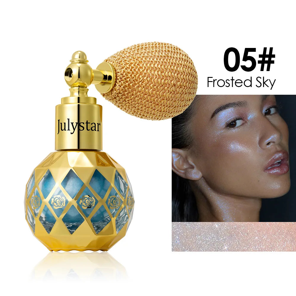 6 Color Shimmering Body Spray – Instant Glow Mist with Reflective Glitter for Festival & Party, Face & Body, Sweat-Resistant