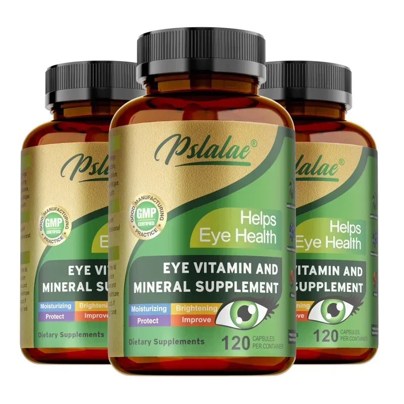 Lutein Eye Vitamins Supplement - with Lutein, Vitamin C and Zeaxanthin, Eyestrain, Dry Eyes & Vision Health Supplement