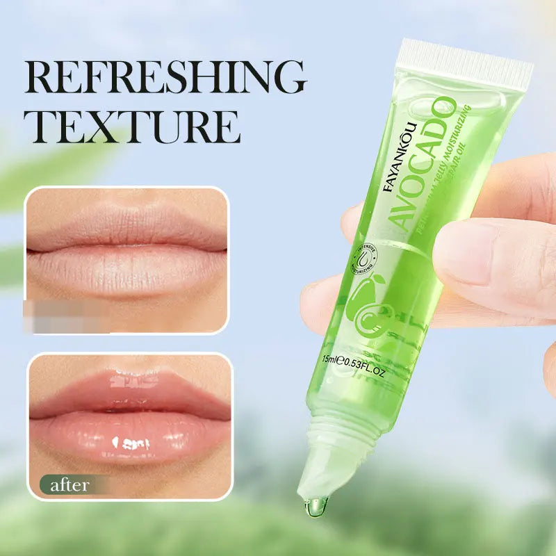 SADOER FAYANKOU Avocado Vaseline Moisturizing Lip Oil Plump Lip Anti-drying and Dead Skin Removal