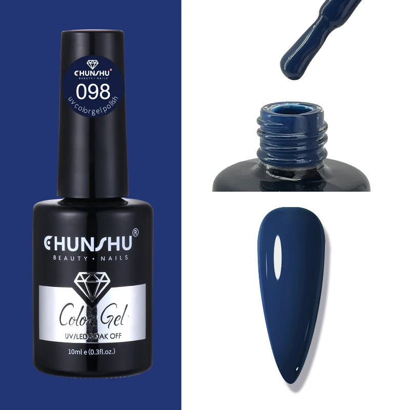 CHUNSHU 10ml Gel Nail Polish Soak Off Semi-Permanent Varnish Professional Salon UV LED Nails Art Gel No Smell All Seasons Colors
