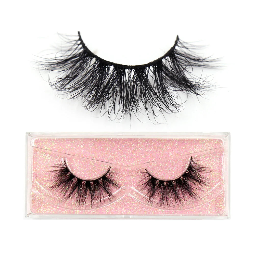 LEHUAMAO 3D Mink Lashes Makeup Eyelashes Fluffy Natural long fake lashes Full stripe reusable False Eyelash Extension 1 Pair