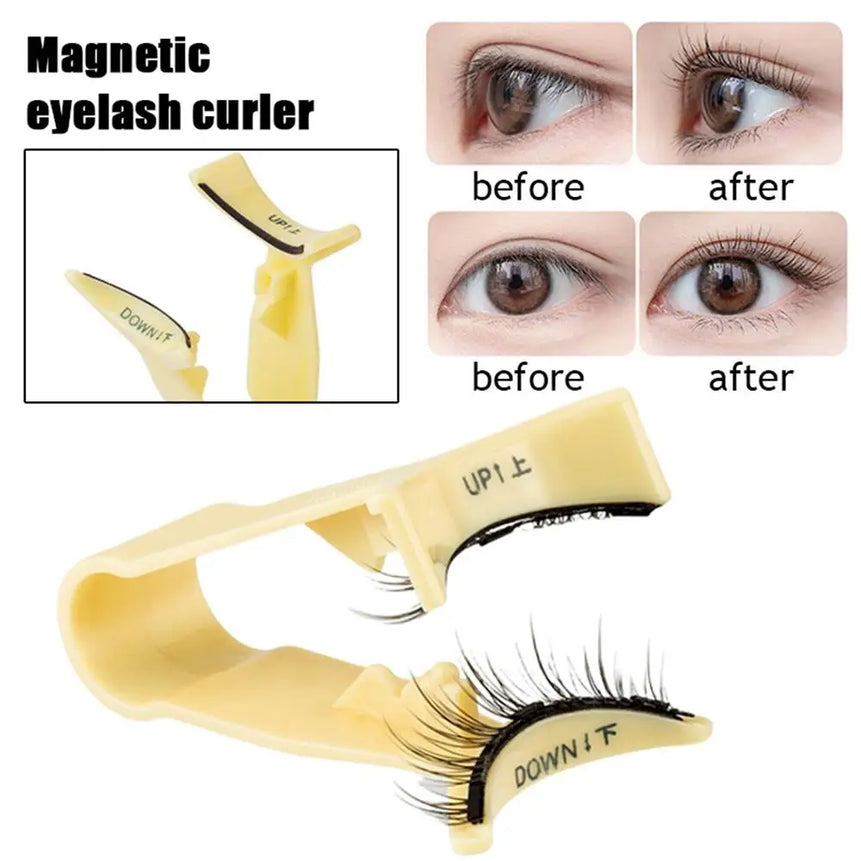 Eyelash Curler Magnetic Eyelashes Tweezer Small Makeup Tool Eyelashes Applicator Magnetic Lash Clip Useful Lashes Tweezer