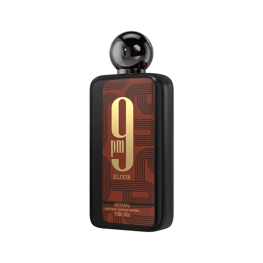 Afnan 9 PM Elixir Unisex Extrait de Parfum, 3.4 Fl. Oz