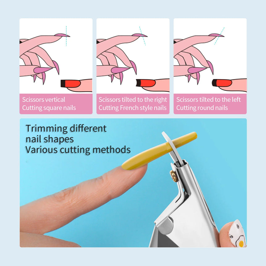 8pcs Manicure Nail Care Kit with Cuticle Nipper Metal Pusher Nail Clipper Cleaning Brush Buffer Block Dead Skin Remover Tools