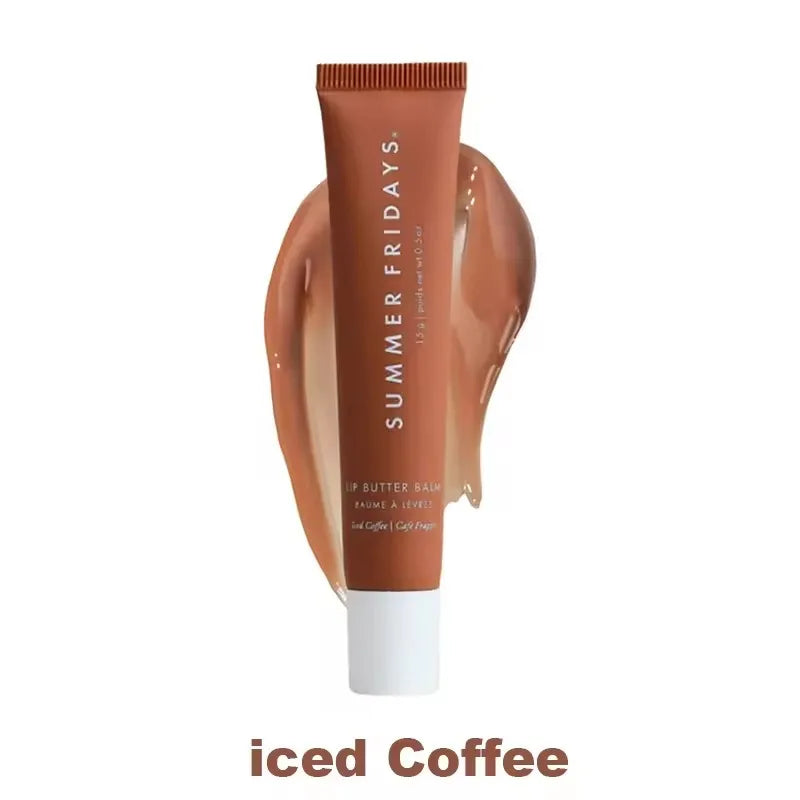 Summer Fridays Lip Balm Moisturizing Mirror Lip Gloss Lip Vanilla Pink Sugar Coffee Cake Smell Lipstick Transparent Makeup Oil