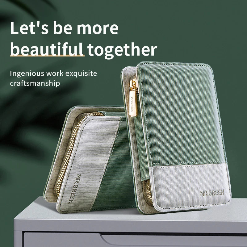 MR.GREEN Manicure Sets Pedicure Kits Stainless Steel Nail Clipper Personal Care Tools with PU Leather Case