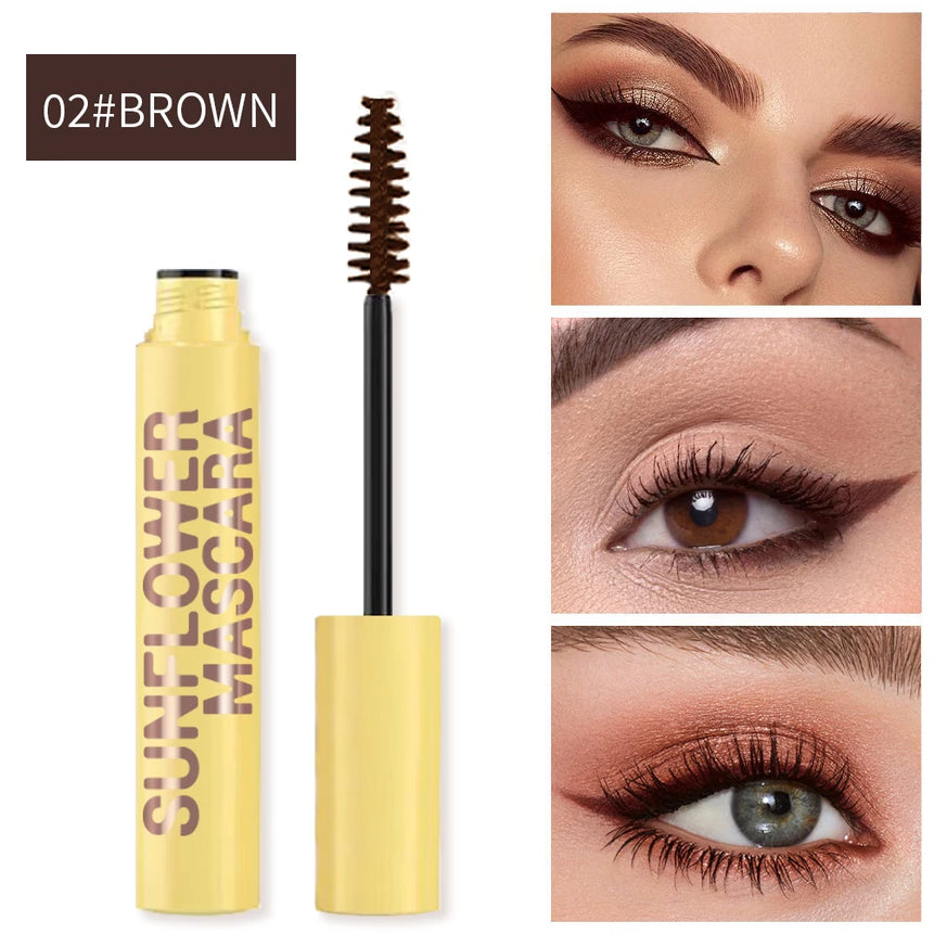 Thick & Voluminous Fiber Lash Mascara - Waterproof & Long-Lasting, Fast Drying, Curling & Lengthening Eyelashes Extension Makeup