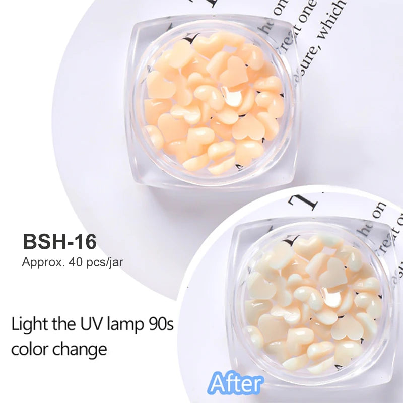 White Acrylic Flower Nail Art Decorations Mixed Size Rhinestones Red Blue Gem Manicure Tools Accessories DIY Nails Design 5g