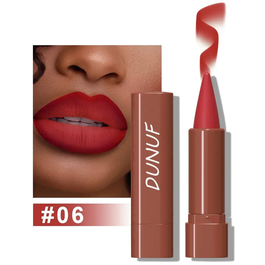 9 Colors Gradient Lip Liner Matte Black Brown Velvet Lipstick Waterproof Non Sticky Contouring Tint Lipliner Crayon Lip Makeup