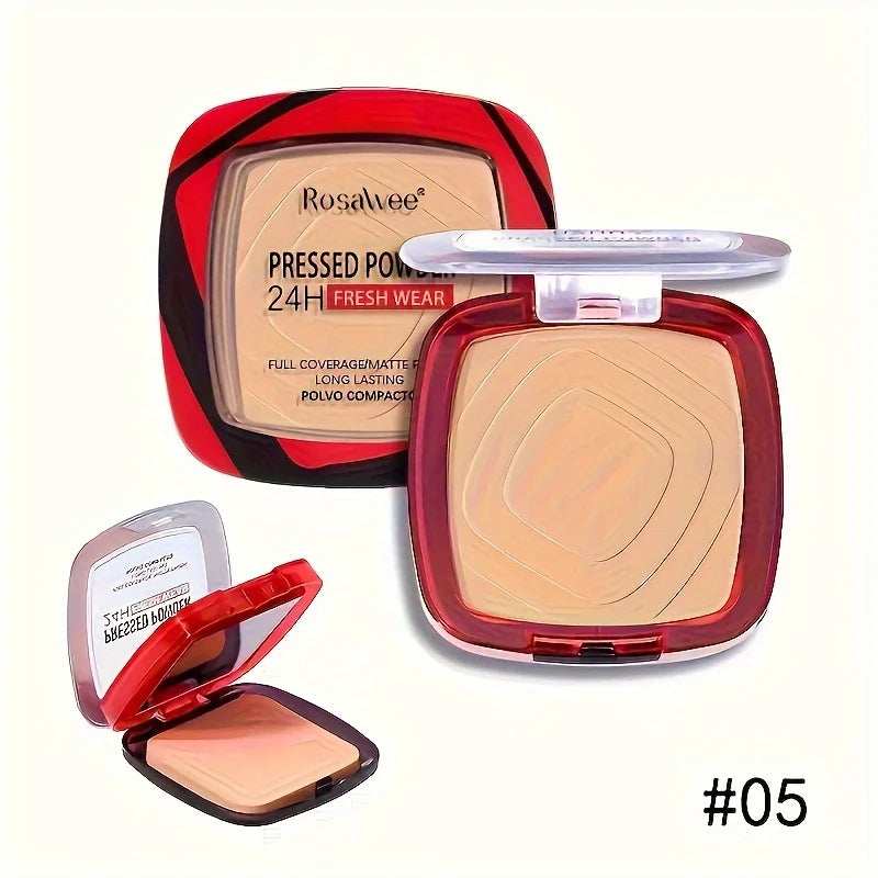 Full Coverage Pressed Powder Foundation  Matte Control Oil  Foundation Long Lasting Face Makeup