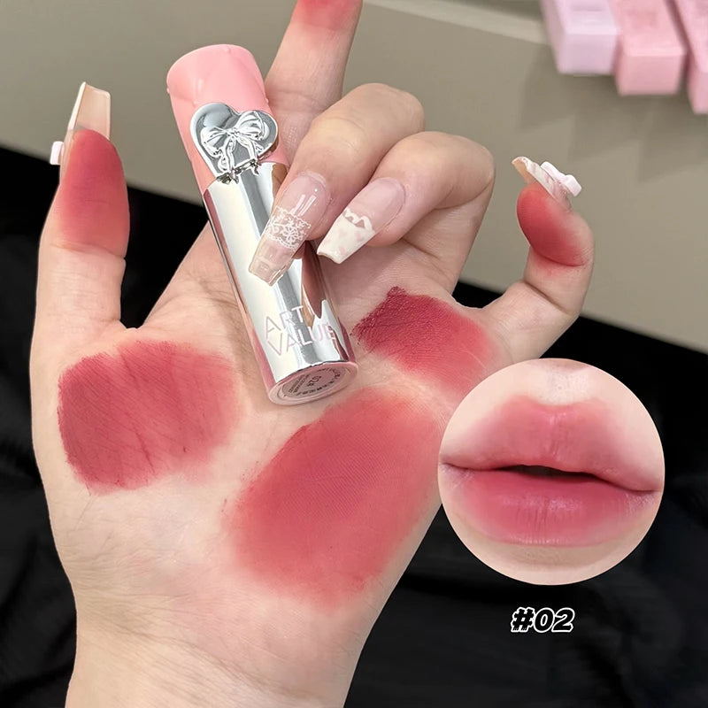 Red Tone Lip Glaze Matte Velvet Lipstick ART VALUE Long-lasting Whitening Non-fading Non-stick Cup Lip Cream Lip Mud
