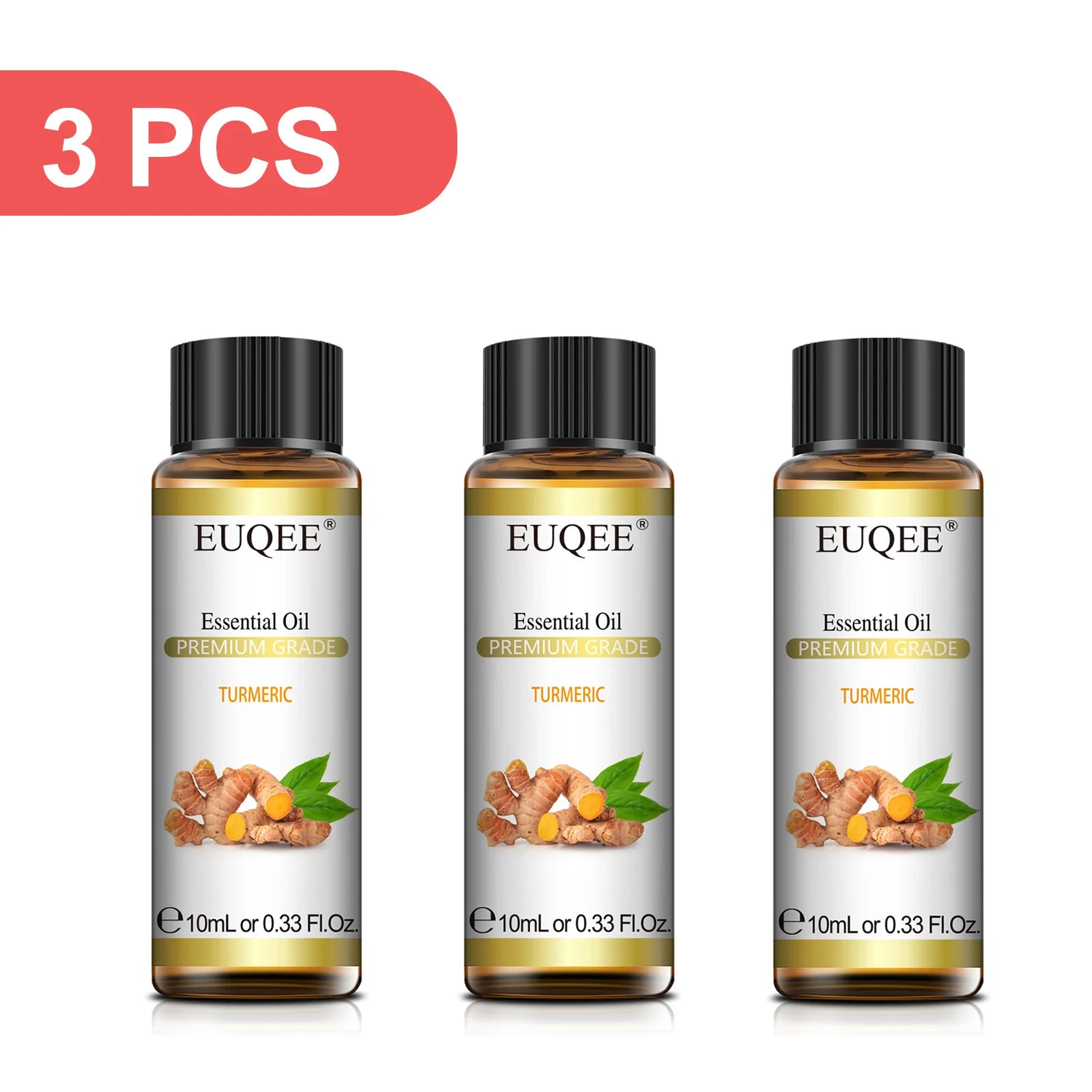 EUQEE 3PCS 10ml Pure Plant Essential Aromatherapy Oils Sandalwood Cedarwood Citronella Cinnamon Aroma for Humidifiers Diffusers