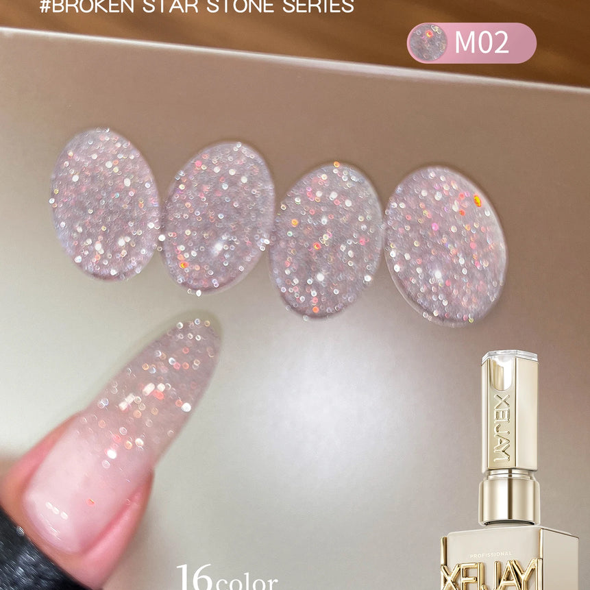 Diamond Glitter Nail Art 16 Colors 15ml Gel Nail Polish Soaking UV LED Nail Gel Salon Female Nail Art Tools Fashion
