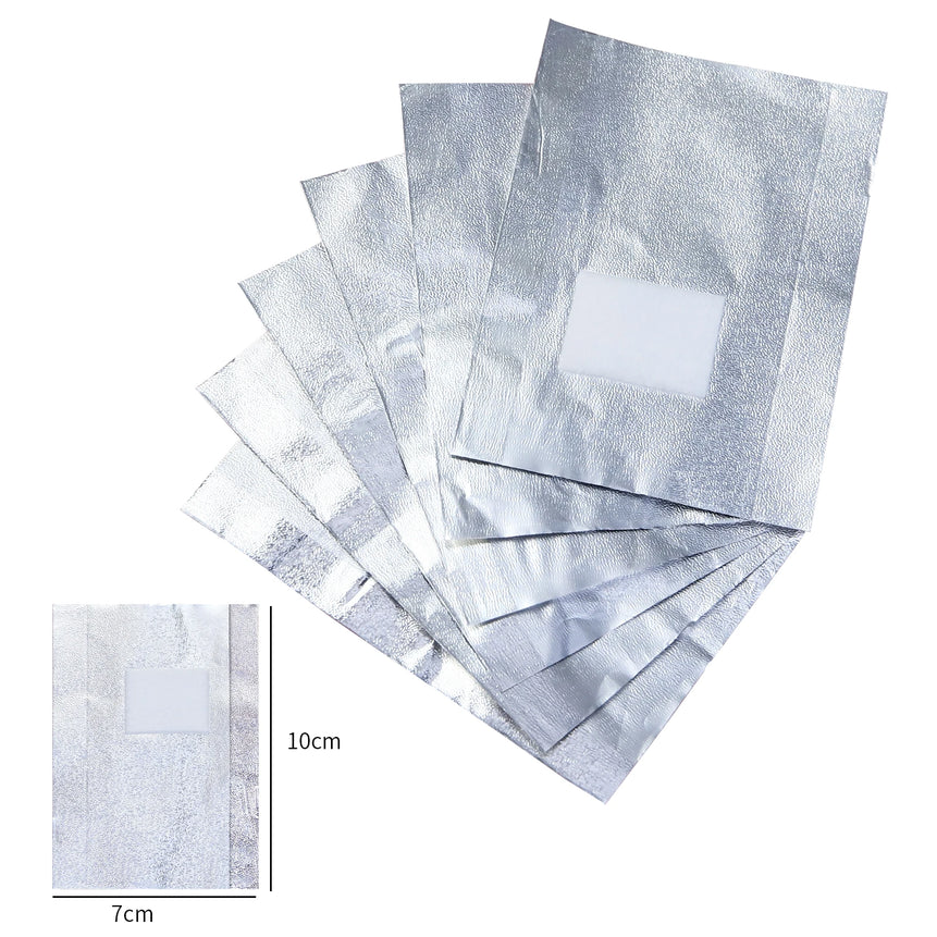 50/100Pcs Aluminium Foil Gel Nail Remover Wipes Polish Removal Soak Off Acrylic UV Gel Remover Wraps with Acetone Manicure Tools