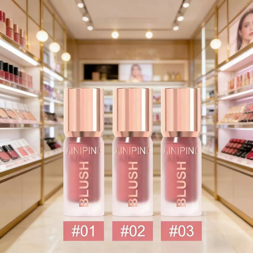 Matte Liquid Blush Cheek Tint Cheek High Pigmented    Long Lasting Transfer-proof Multi-use Natural Flush No Cakey US Stock Y2K