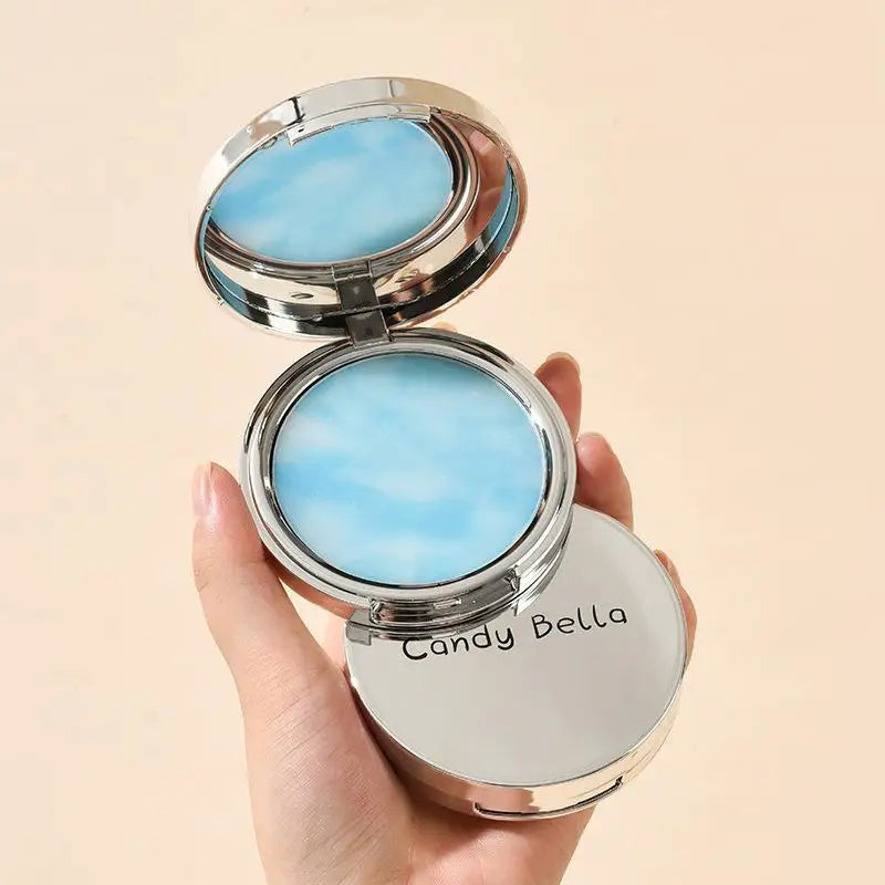 1PC Candy Bella Candy Blue Sky Cloud powder Skin friendly Natural Face Long lasting Powder Cosmetics