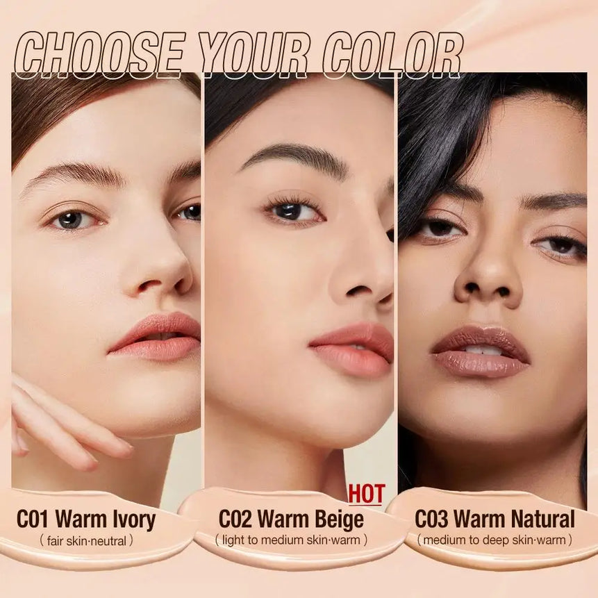 30ml Liquid Foundation Cream, Full Coverage, SPF30, Waterproof, Long-Lasting Matte Base Makeup