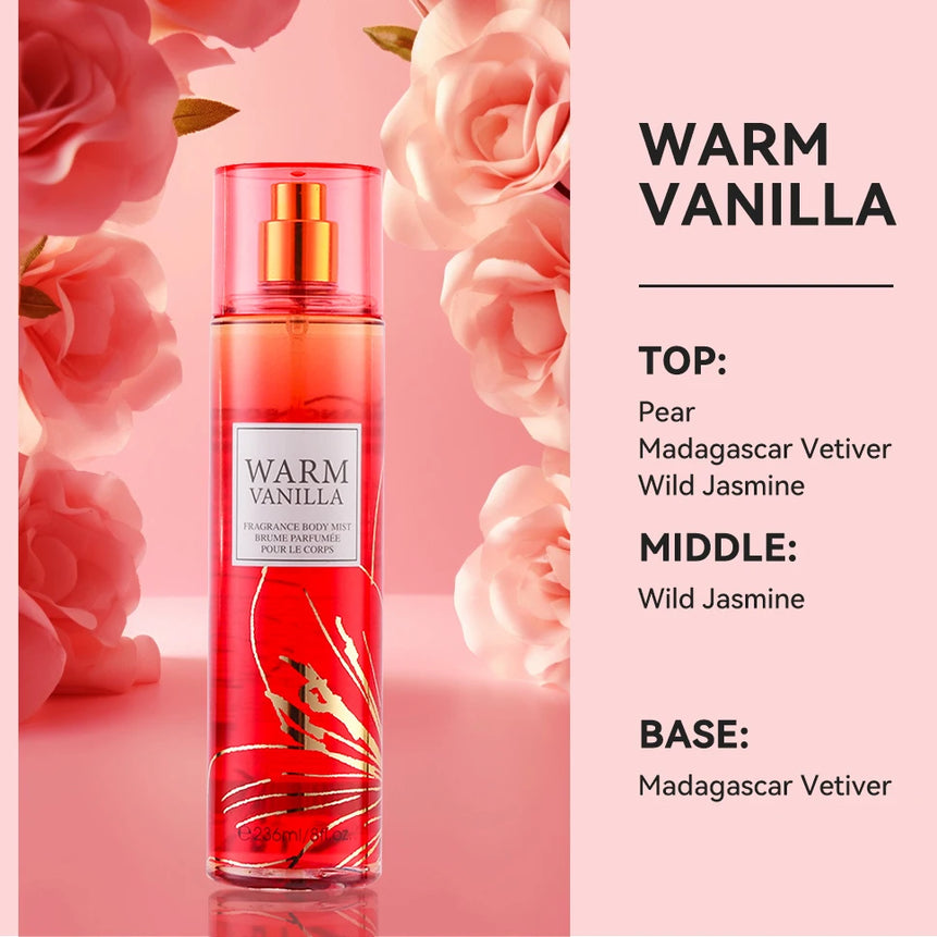 8 Fl.oz/236ml Hair & Body Mist for Women, Floral Fragrance Mist, Fresh Body Spray, Long-Lasting Perfume, Perfect for Daily Use