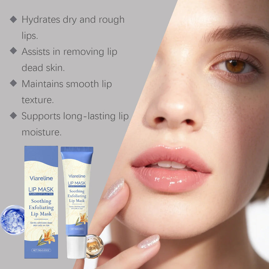 VIARELINE Lip Nourishing Mask Deep Hydration Exfoliate Brighten Skin Relieve Dryness Prevent Cracking Maintenance Lip Sooth Mask