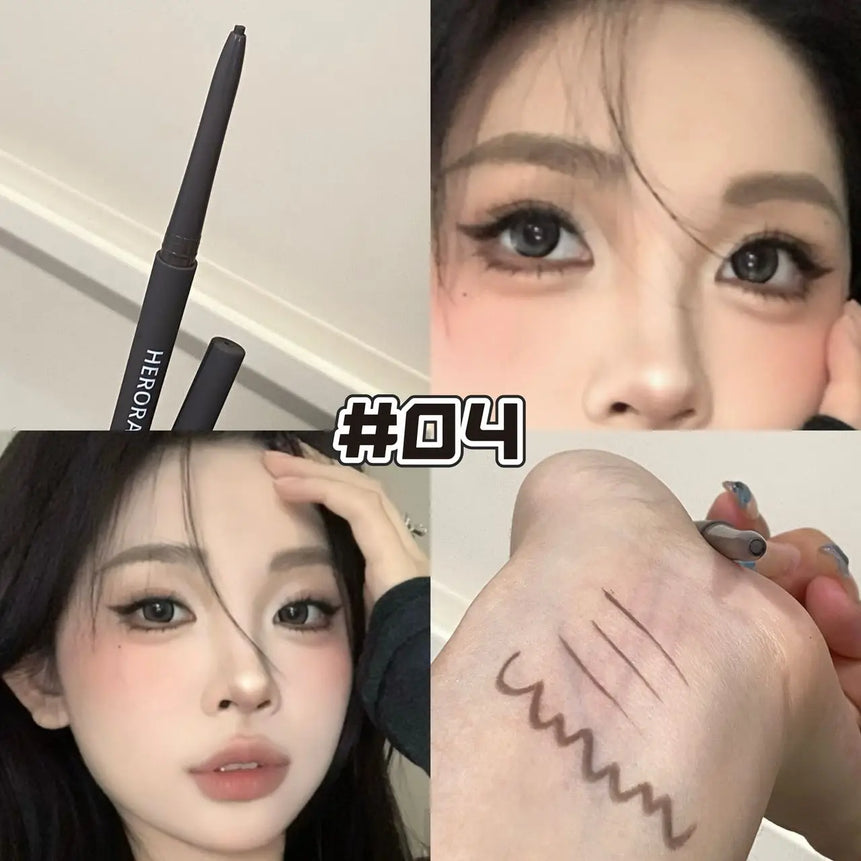 Ultra-fine Gel Eyeliner Pencil Black Brown Under Eye Liner Pen Waterproof Matte Aegyosal  Lying Silkworm Quick Drying Eye Makeup