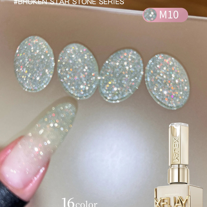 Diamond Glitter Nail Art 16 Colors 15ml Gel Nail Polish Soaking UV LED Nail Gel Salon Female Nail Art Tools Fashion