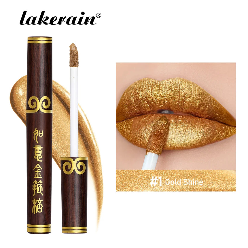 Lakerain Matte Velvet Lip Gloss Waterproof Liquid Lipstick Nude Lips Tint Mud Non-sticky Long Lasting High Shine Lip Glosses