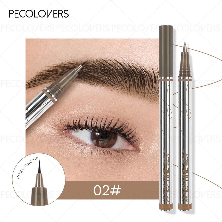 Waterproof Liquid Eyebrow Pencil 0.01mm Ultra Fine Sweat-proof Natural Eeyeliner Lying Silkworm Pen Lasting Makeup Eye Cosmetics