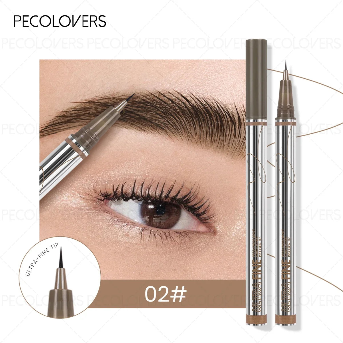 Waterproof Liquid Eyebrow Pencil 0.01mm Ultra Fine Sweat-proof Natural Eeyeliner Lying Silkworm Pen Lasting Makeup Eye Cosmetics