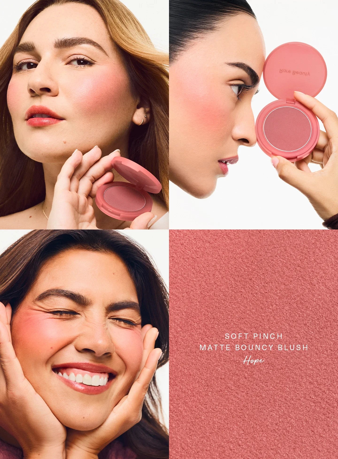 Rare Beauty Soft Pinch Matte Bouncy Cushiony Cream-to-powder Blush Airy And Lightweight Soft Pinch Liquid Blush Natural Flush