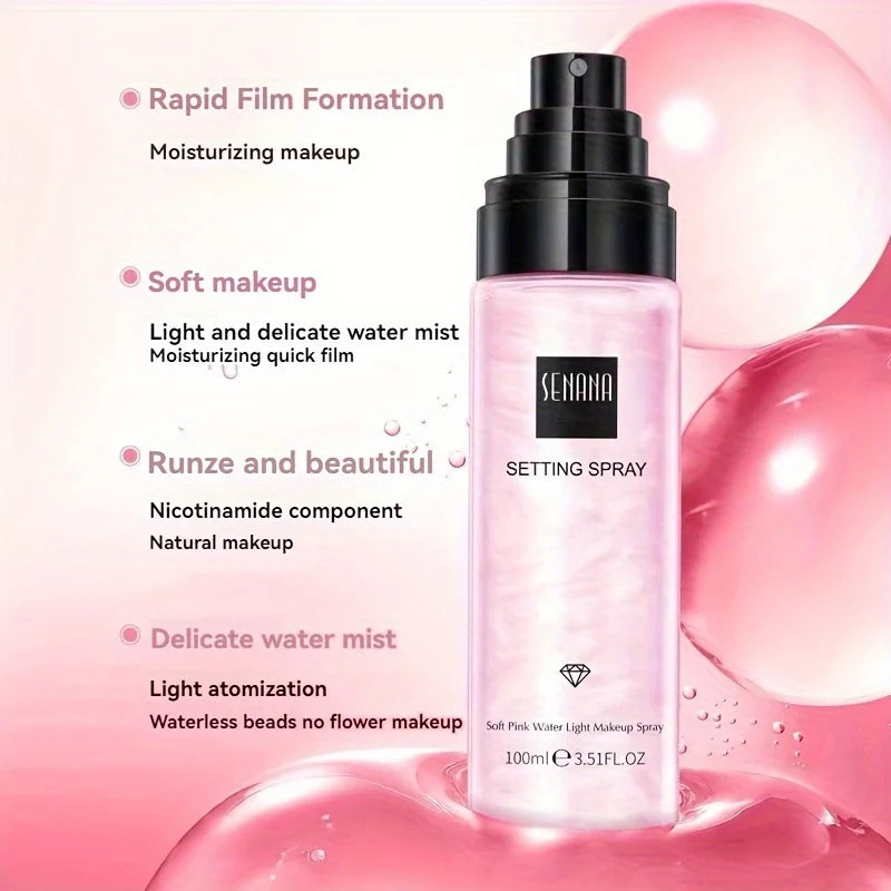 Galaxy Quicksand Makeup Setting Spray, Oil Control Moisturizing Long Lasting For 18h Toner Set Makeup,Matte & Dewy Finish