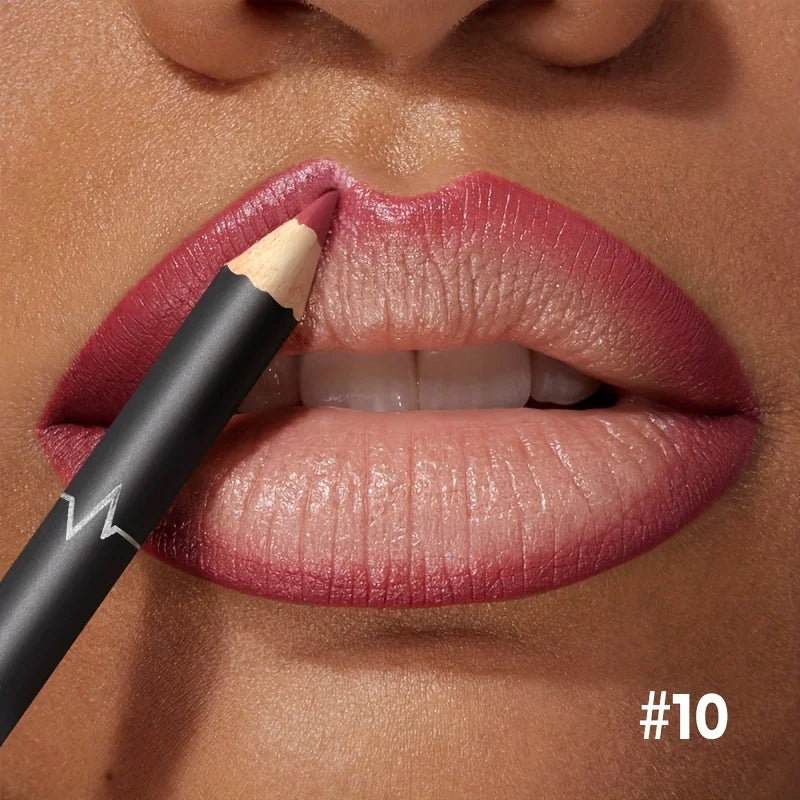 Waterproof Matte Lipliner Pencil Red Contour Tint Lipstick Long Lasting Non-stick Moisturizing Lips Makeup