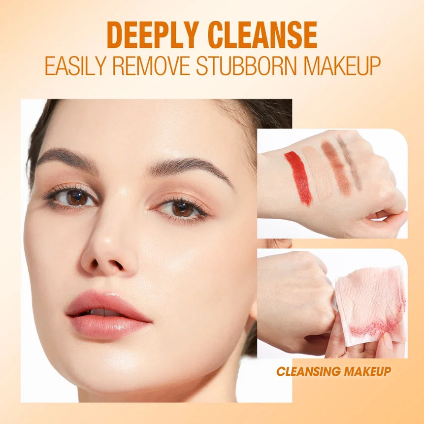 O.TWO.O Water-oil Makeup Remover VC Essense Deeply Cleanse Full Face Makeup Instant Purify Cosmetics Residual For All Skin Typle