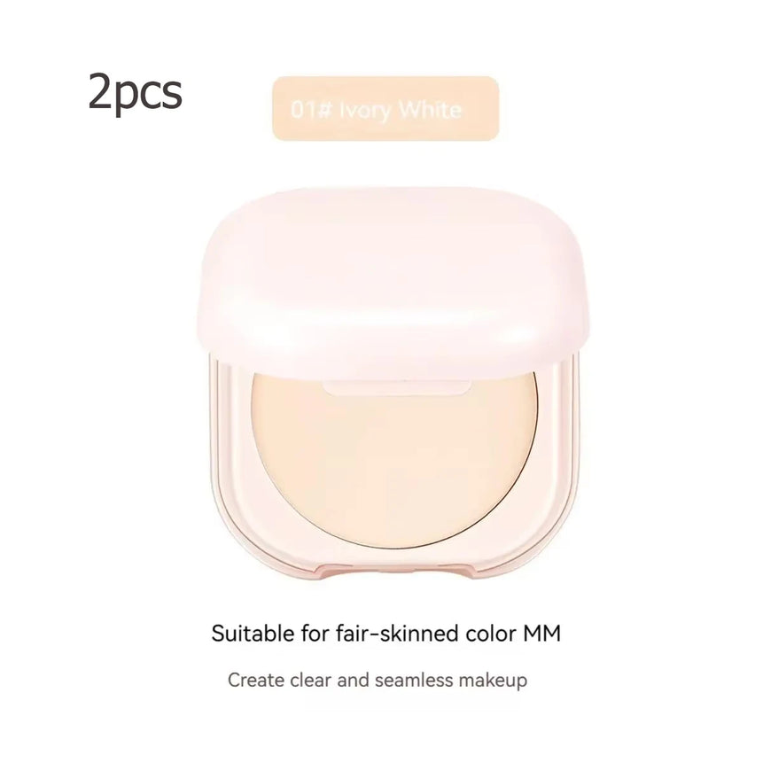 Setting Powder Oil Control Makeup Setting Brightening Skin Tone Setting Powder With Mirror Compact Portable Makeup Powder