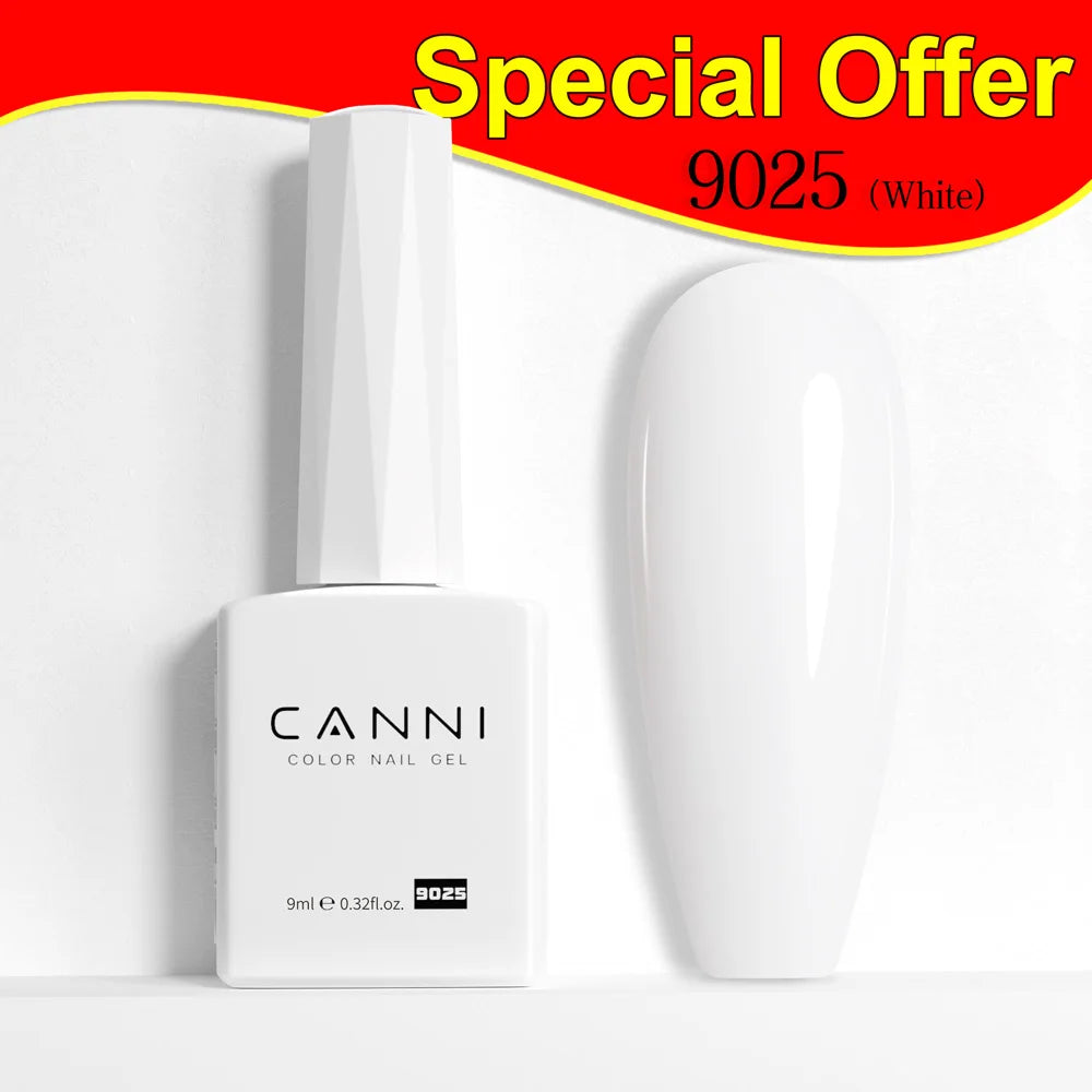 9ml CANNI HEMA/TPO FREE Nude Pink Color Nail Gel Polish Full Coverage Semi Permanent Long Wear Top Coat Venalisa Gel Varnish