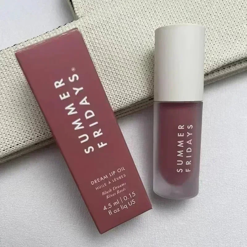 Summer Fridays Lip Balm Moisturizing Mirror Lip Gloss Lip Vanilla Pink Sugar Coffee Cake Smell Lipstick Transparent Makeup Oil