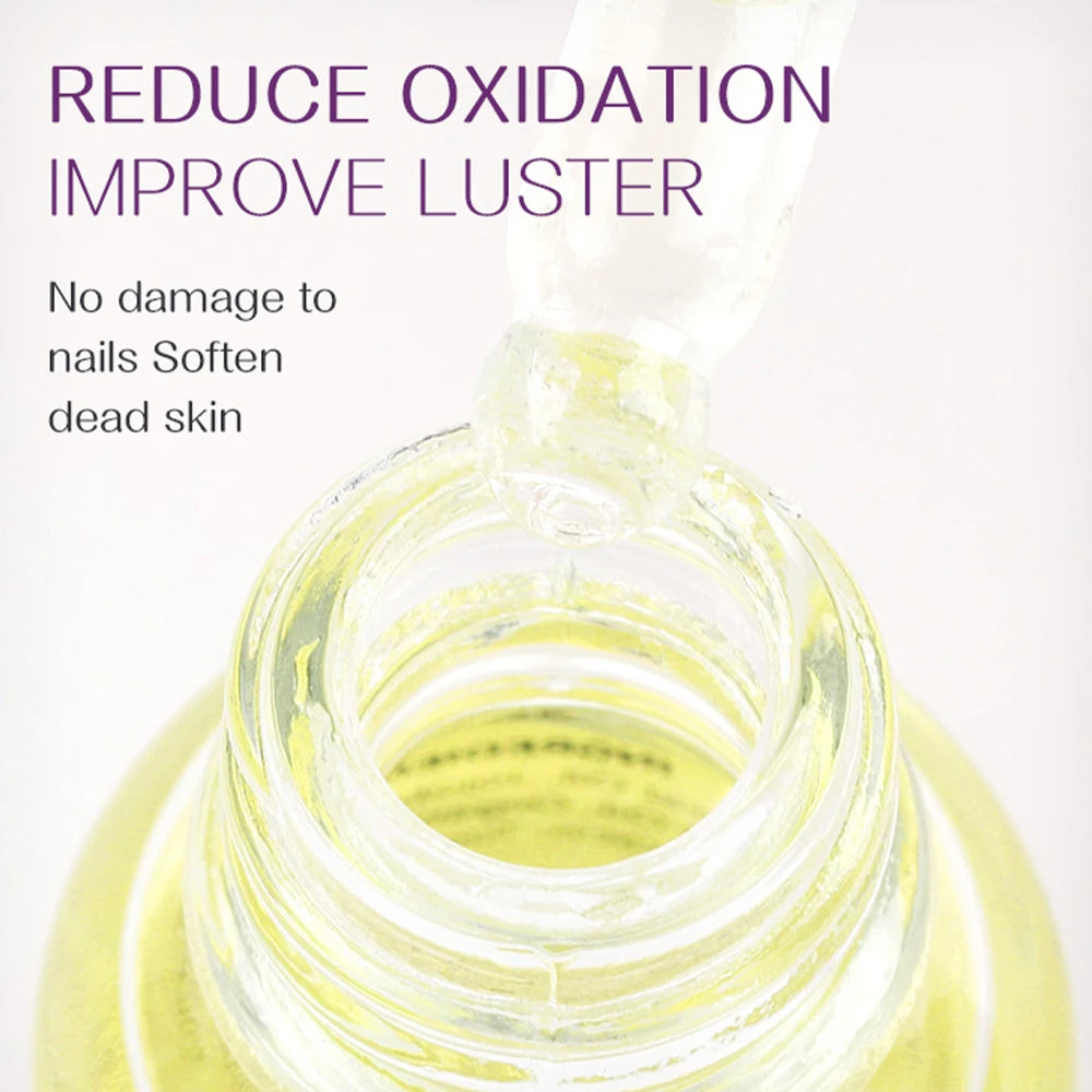 15ML Dried Flower Cuticle Nutrient Oil Nourish Restore Damaged Nails Vitamin Nail Polish Care Oil Soften Moisturizes Strength