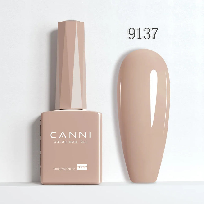 9ml CANNI HEMA/TPO FREE Nude Pink Color Nail Gel Polish Full Coverage Semi Permanent Long Wear Top Coat Venalisa Gel Varnish