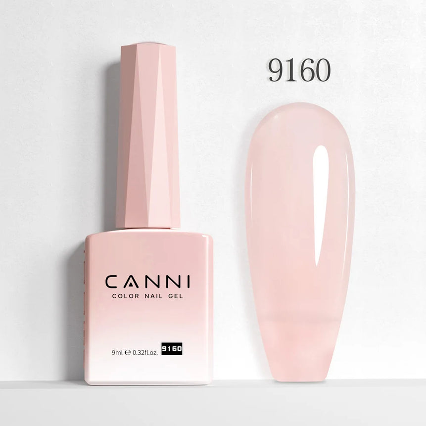 CANNI 9ml Nail Gel Polish HEMA TPO FREE Transparent Jelly Color Nude Pink French SoakOff UV LED Varnish Lacquer Milky White DIY