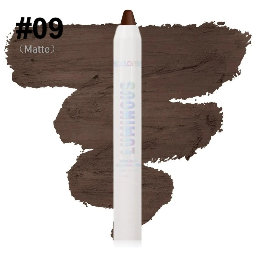 Brightening Face Glitter Highlighter Stick Eyeshadow Pearlescent White Nude Brown Highlight Makeup High Gloss Face Contour Stick