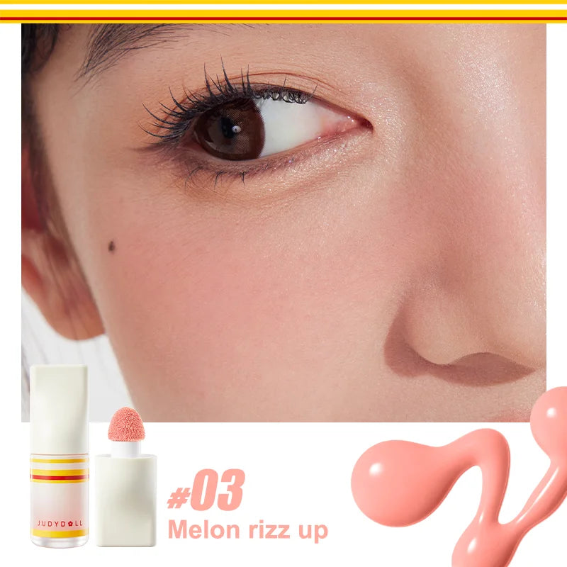Judydoll Liquid Blush, Expanding & Shrinking Shade for Natural Flush, Long-Lasting, Dewy Finish for Fresh & Radiant Cheeks