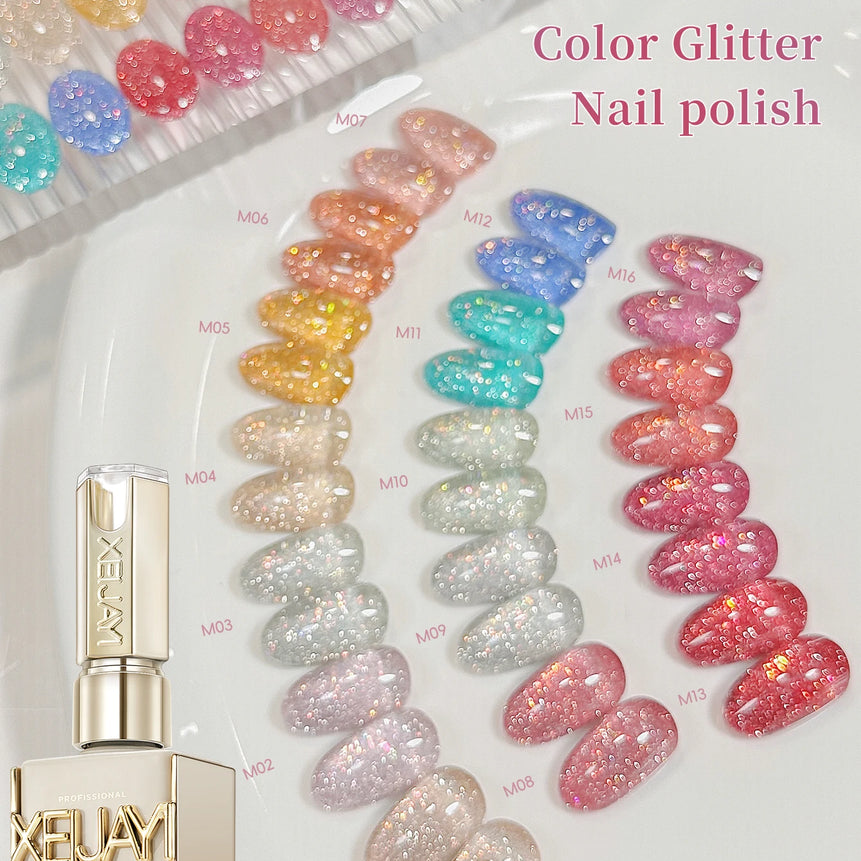 Diamond Glitter Nail Art 16 Colors 15ml Gel Nail Polish Soaking UV LED Nail Gel Salon Female Nail Art Tools Fashion