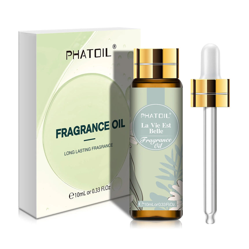 PHATOIL 10ml Coconut & Vanilla Fragrance Oil For Diffuser Aromatherapy White Musk Bubble Gum Baby Powder Fragrance Aroma Oils