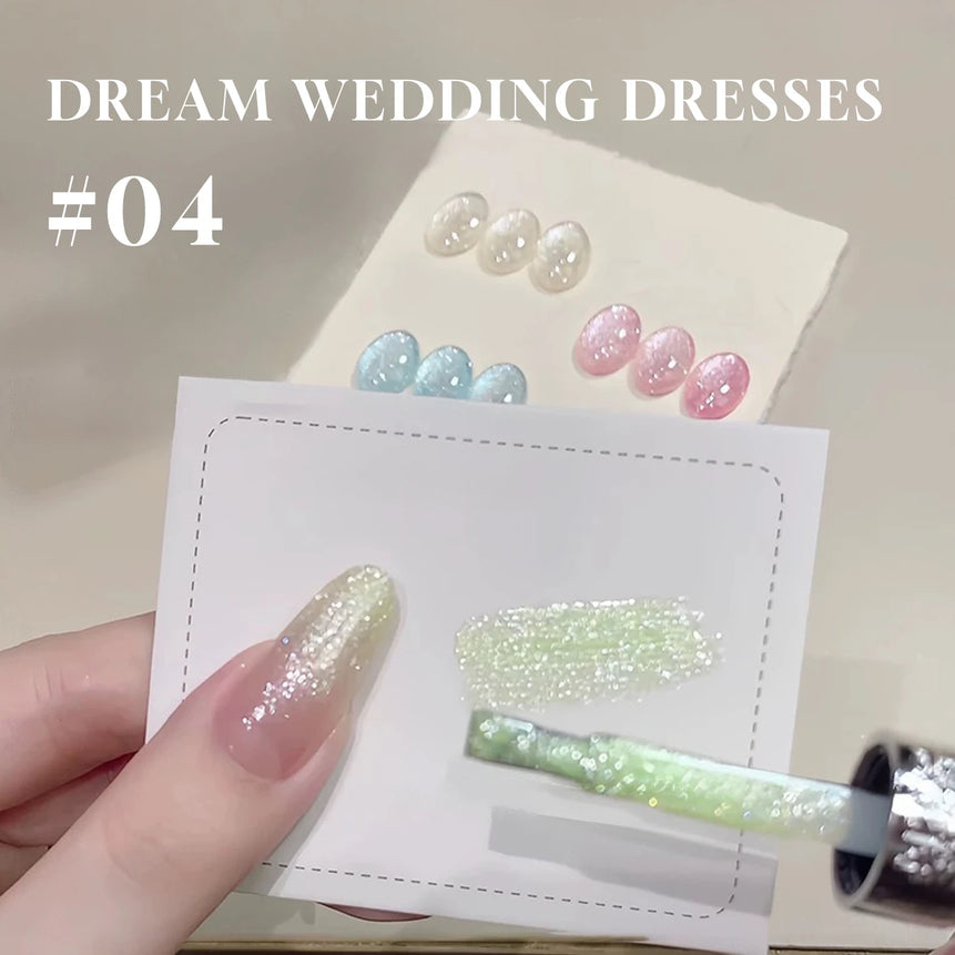 MIANEL1-12pcs 12ML Pink Blue White Green Series With Explosive Glitter Gel Nail Polish, Popular Yun Brocade Diamond Gel Polish