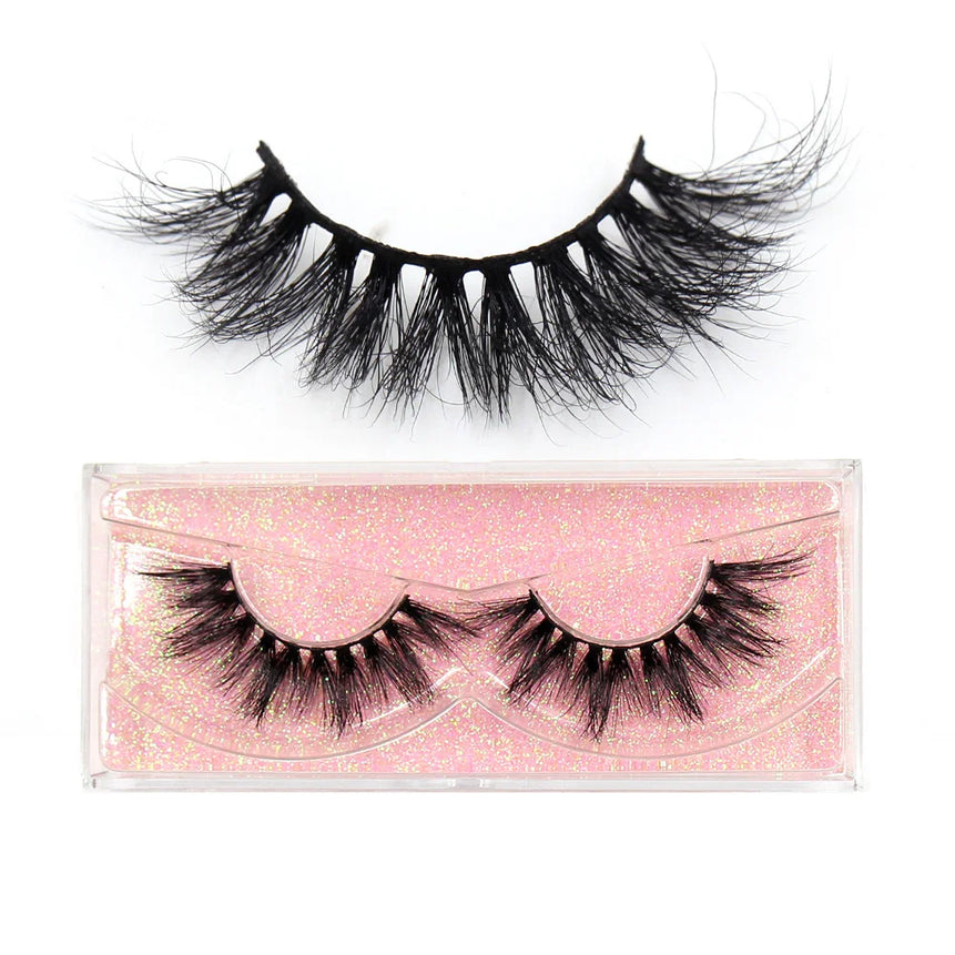 LEHUAMAO 3D Mink Lashes Makeup Eyelashes Fluffy Natural long fake lashes Full stripe reusable False Eyelash Extension 1 Pair