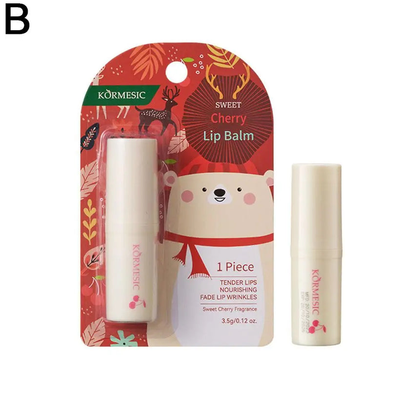 Holiday Moisturizing Lip Balm Fruit Flavors Lip Balms Gift Smooth Hydrating Tinted Lip Balm Care Christmas Lip Balm Party Favors